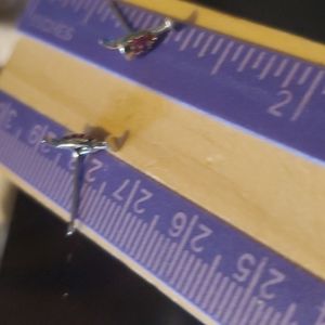 925 sterling with Swarovski pink crystal studs